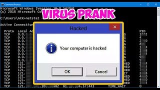 How to Create an Funny Harmless Computer Virus Prank Fake Virus  Notepad virus CMD Trick [upl. by Lonyer]