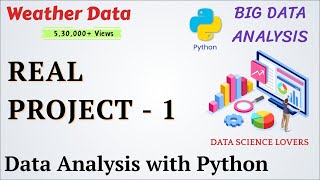 Project  1  Data Analysis with Python  DataScience  Weather Dataset [upl. by Kapoor]