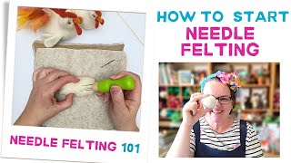 Needle felting for beginners  How To Start Needle Felting [upl. by Calica560]