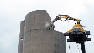 Selective Demolition 80ft Silo [upl. by Gagnon]