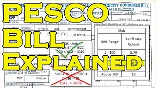 PESCO Electricity Bill Explained PASHTO [upl. by Drusus300]