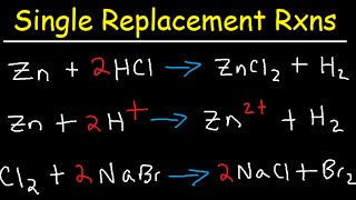 Single Replacement Reactions and Net Ionic Equations [upl. by Ardnoik]