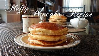 Fluffy Pancakes Recipe  The Sweetest Journey [upl. by Rosalia]