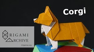 Origami Corgi Clear Instructions [upl. by Aramoix]