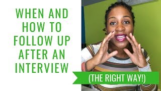 When And How To FollowUp After An Interview [upl. by Yrrah]