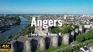 Angers  France 4K drone footage [upl. by Nawak]