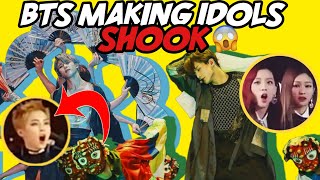 BTS MAKING IDOLS SHOOK IDOLS REACTION TO BTS [upl. by Fine]