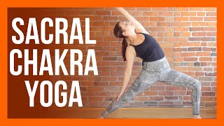 45 min Sacral Chakra Yoga  Yoga for HIPS Strength amp Stretch [upl. by Garris]