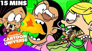 15 MINUTES at the Loud House Dinner Table 🍽️  Nicktoons [upl. by Liggett994]