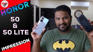 HONOR 50 amp 50 Lite  Unboxing amp Impressions [upl. by Eitak]