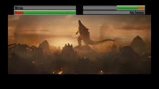 Godzilla v King Ghidorahwith healthbars Part 3 [upl. by Annelg]