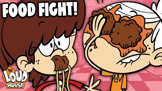 Best Loud Family Dinner Moments FOOD FIGHT 🍝  The Loud House [upl. by Lindgren308]