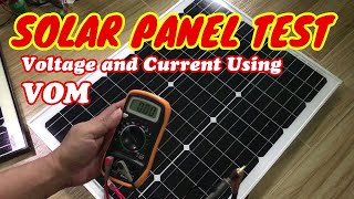 SOLAR PANEL TEST USING A MULTI METER [upl. by Anairad659]