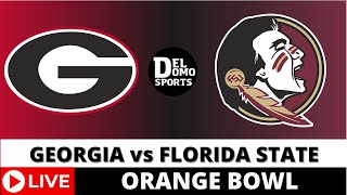 GEORGIA VS FLORIDA STATE LIVE  NCAAF Orange Bowl Game Score Dec 30 2023 [upl. by Ainel]