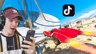 Recreating VIRAL GTA 5 STUNTS On Tik Tok 28 [upl. by Ymac]