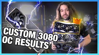 Custom RTX 3080 Overclocking EVGA FTW3 ASUS TUF amp Gigabyte Eagle Results Stream Recap [upl. by Linnell]