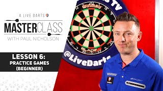 A Live Darts Masterclass  Lesson 6  The best practice games for entry level [upl. by Ettecul852]