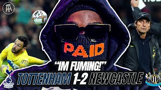 IM FUMING 🤬 Tottenham 12 Newcastle EXPRESSIONS FAN CAM [upl. by Lemuelah]