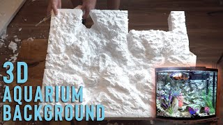 Building a 3D ROCK BACKGROUND for your aquarium [upl. by Oecile]