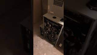 Trane Furnace S9V2 96 AFUE and central air XR16 [upl. by Domenic471]