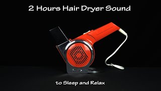 Hair Dryer Sound 5 Static  2 Hours White Noise to Sleep and Relax [upl. by Nahn947]