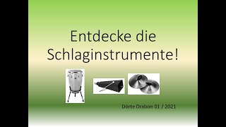 Entdecke die Schlaginstrumente Instrumentenkunde für den Musikunterricht [upl. by Courtund]