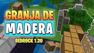 GRANJA DE MADERA para MINECRAFT BEDROCK 120 [upl. by Hajed]