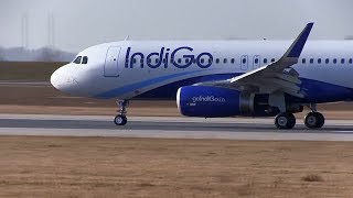 First IndiGo Airbus A320 with Sharklets Landing and TakeOff [upl. by Elyn]