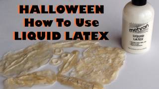 Halloween  Liquid Latex  How to use it amp make your own prosthetics [upl. by Drarrej]