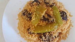 Tunisian Couscous with dried meat kadid [upl. by Yelnikcm]