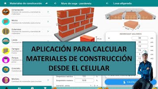 aplicacion para calculo de materiales en construccion [upl. by Budge683]