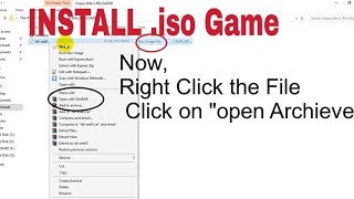 Install iso games Using WinRAR Windows PC [upl. by Papageno]