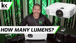 How Many Lumens Does My Projector Need [upl. by Ardnasela94]