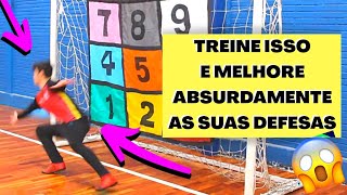 UM DOS MELHORES TREINOS PARA GOLEIRO DE FUTSAL  FAÇA DEFESAS ABSURDAS [upl. by Ardnasirk88]