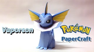 Vaporeon Pokemon PaperCraft [upl. by Schecter690]