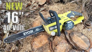 Ryobi 40Volt Brushless 16quot Chain Saw Review RY40550 RY40505 [upl. by Giark]