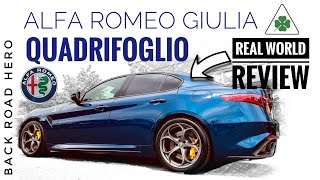 🍀 REAL WORLD REVIEW  Alfa Romeo Giulia Quadrifoglio Ownership problems upgrades amp buyers guide [upl. by Annovoj]