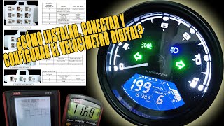 Instalación conexión y configuración del velocimentro Digital [upl. by Nnylidnarb141]