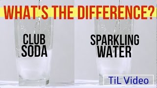 Club Soda vs Sparkling Water Whats the difference [upl. by Ahsakat]