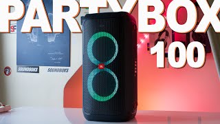 JBL Partybox 100 Review  Now I Cant Wait For The Partybox 110 [upl. by Clance]