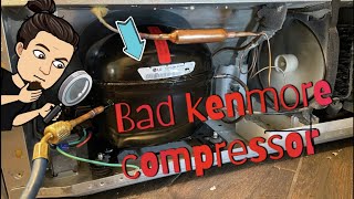 How to replace Kenmore Elite compressor install  LG [upl. by Chickie]