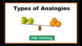 Types of Analogies  Vocabulary Lesson for Students [upl. by Eseret]