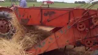 Allis Chalmers No 10 Roto Baler at work [upl. by Lindahl]