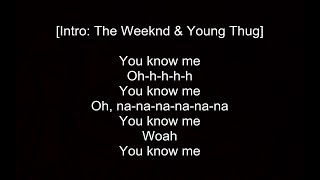 The Weeknd  Reminder ft AAP Rocky amp Young Thug Remix  Lyrics [upl. by Cartan]