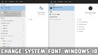 Change Font on Windows 10 System NO SOFTWARE NEEDED [upl. by Aggappora513]