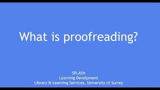 What is proofreading [upl. by Ytsanyd]