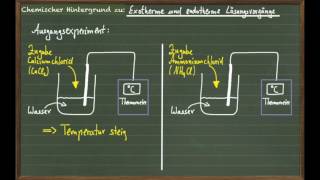 Exotherme amp endotherme Lösungsvorgänge [upl. by Zoilla]