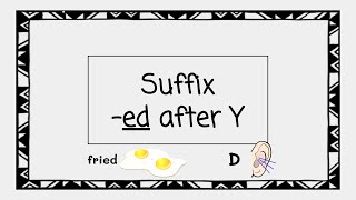 Suffix ED after Y  4 Minute Phonics [upl. by Nahshunn]