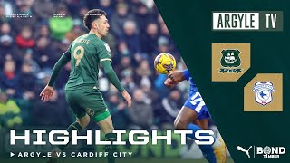 Plymouth Argyle v Cardiff City highlights [upl. by Illek]