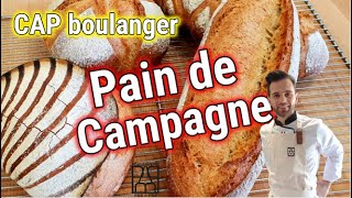 Pain de campagne CAP boulanger [upl. by Wynny187]